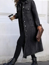 Longline Button - Front Denim Jacket - Nordavory