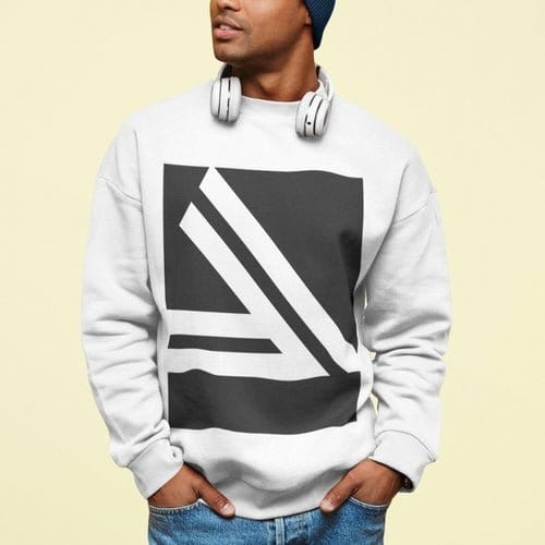 Men's Double Slanted Logo Crewneck Sweatshirt Sweaters & Hoodies nordavory