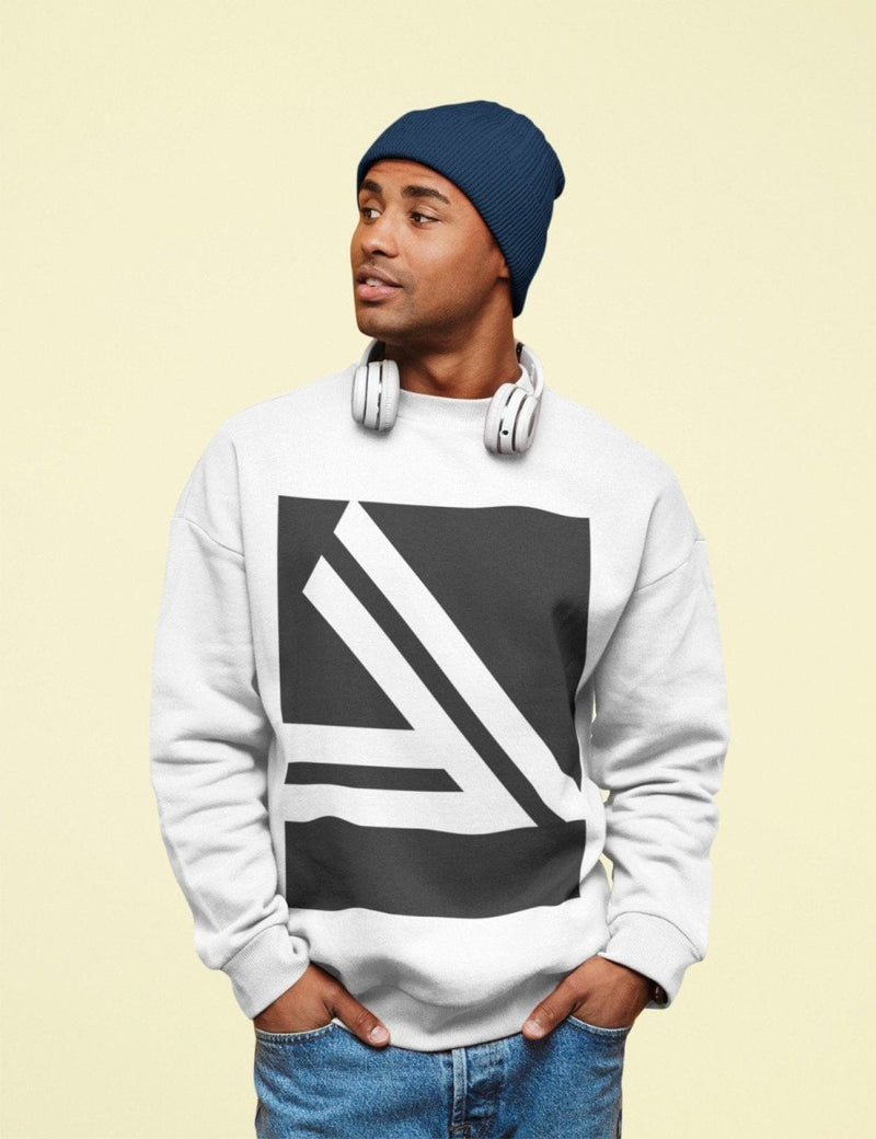 Men's Double Slanted Logo Crewneck Sweatshirt - Nordavory