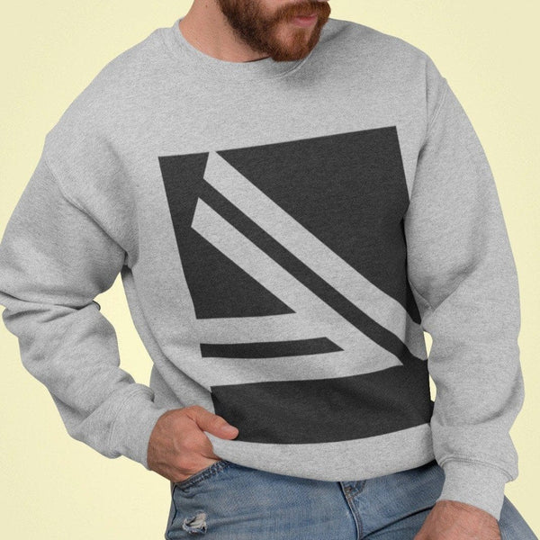 Men's Double Slanted Logo Crewneck Sweatshirt - Nordavory