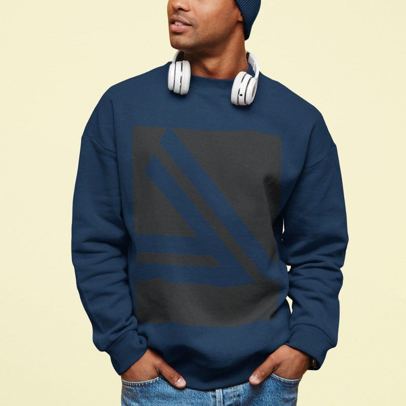 Men's Double Slanted Logo Crewneck Sweatshirt - Nordavory