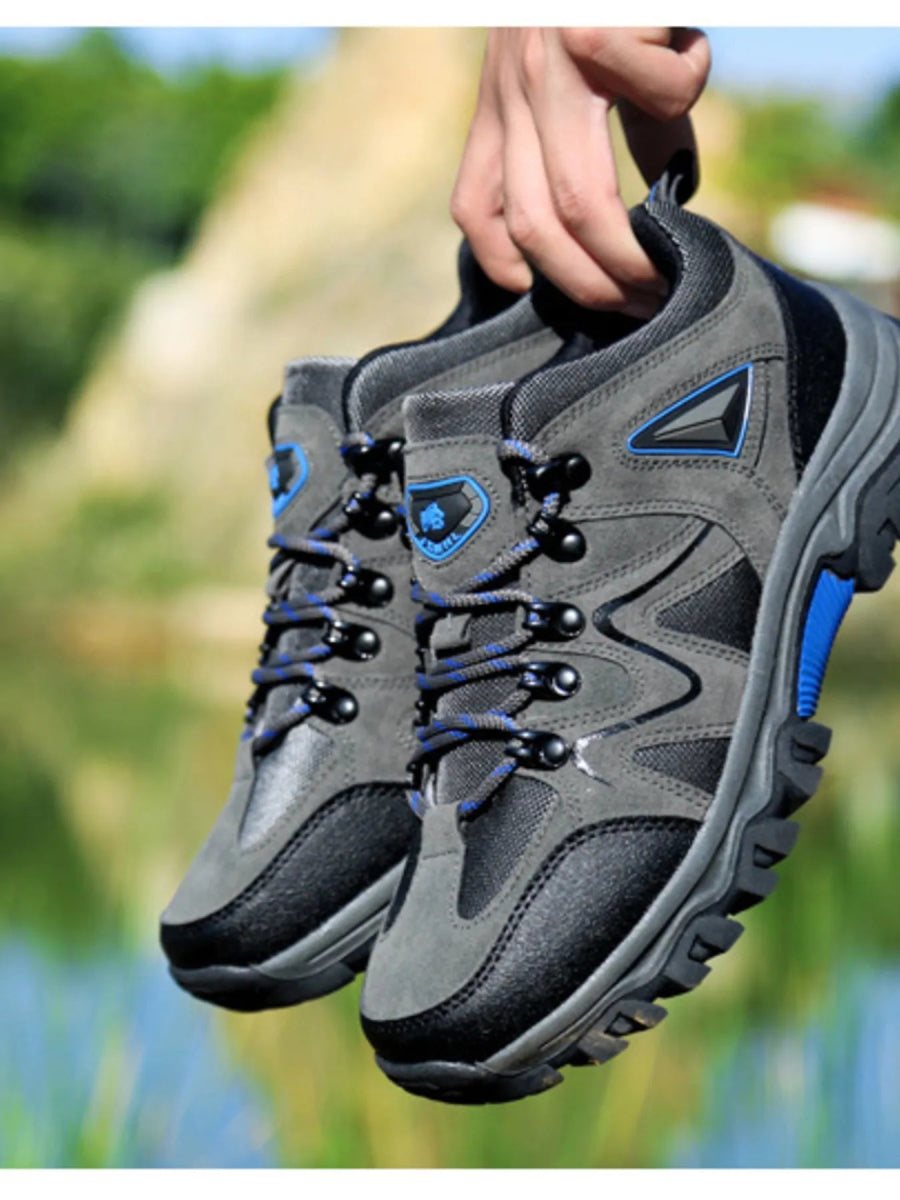 Men's Lace Up Athletic Shoes - Grey / 39 - Image 3