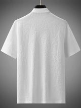 Men's Plus Size Button Up Short Sleeve Top and Pants Set - Nordavory