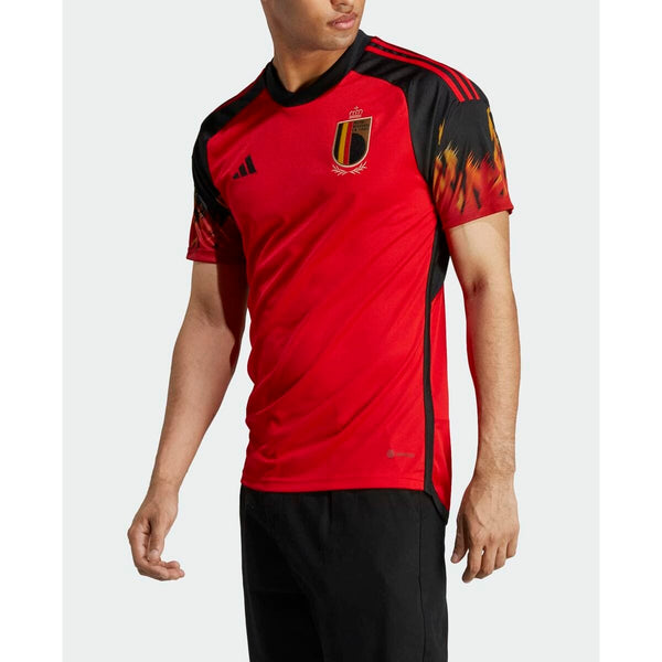 Men's Short - sleeved Football Shirt Adidas Belgium 22 - Nordavory