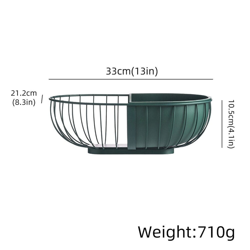 Metal Hollowed Out Fruit Vegetable Snack Tray Bowl Basket - Nordavory