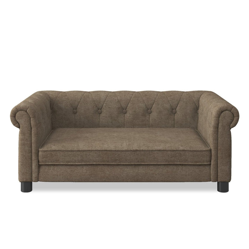 Modern Linen Fabric Elevated Pet Bed Sofa for Small and Medium Dogs - Nordavory