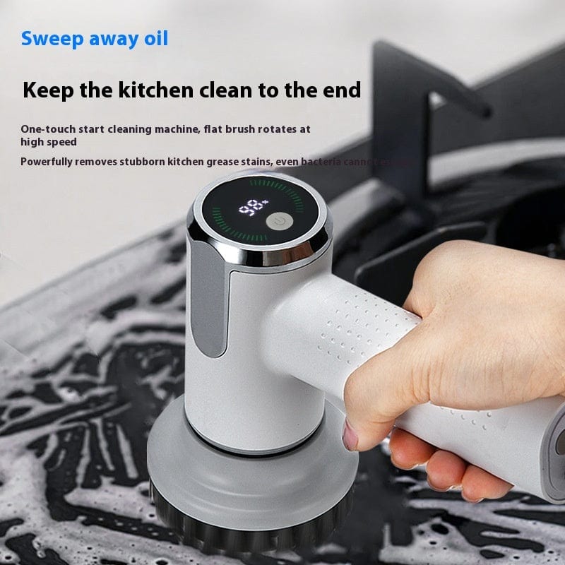 Multifunctional Smart Display Electric Cleaning Brush Wireless Kitchen - Nordavory