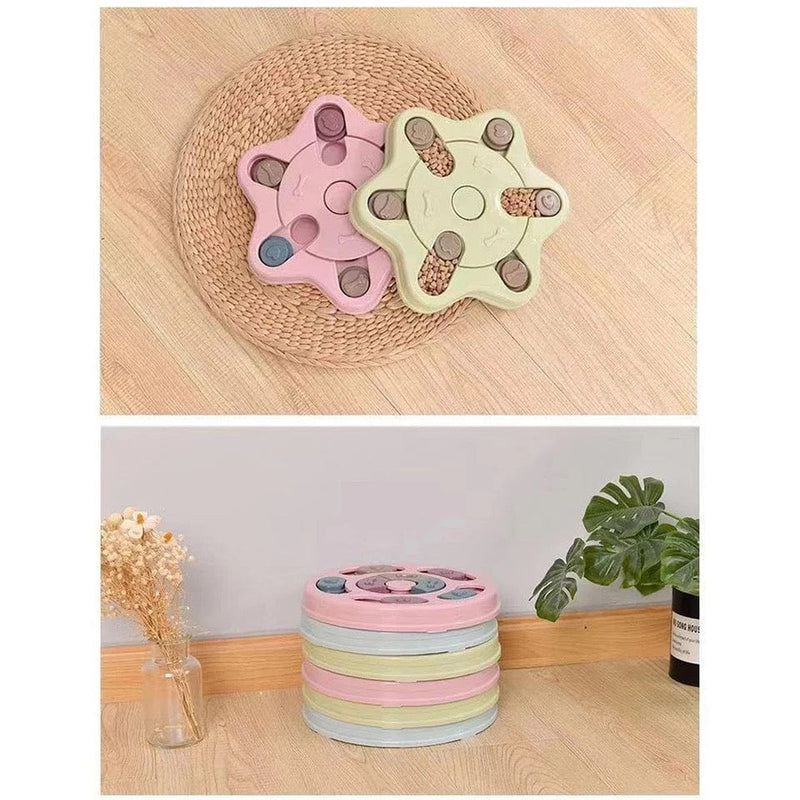 New Interactive Toy IQ Training Pets Slow Feeder Bowl Puzzle Eating - Nordavory