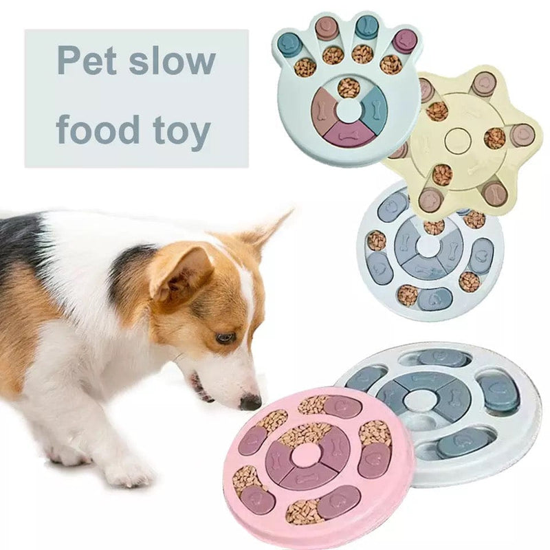 New Interactive Toy IQ Training Pets Slow Feeder Bowl Puzzle Eating - Nordavory