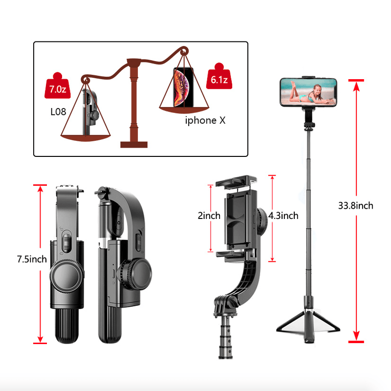 Ninja Mobile Selfie Stick Tripod Stabilizer - Nordavory
