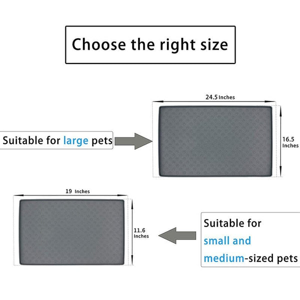 Non-Slip Waterproof Pet Food Mat Silicone Pet Food Drinking Mat Pets nordavory
