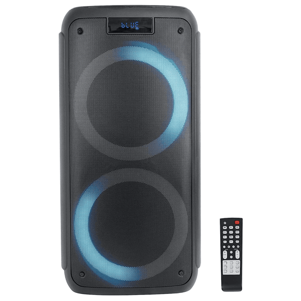 Norcent Dual 6.5" Portable Party Bluetooth Speaker with Flashing LED - Nordavory