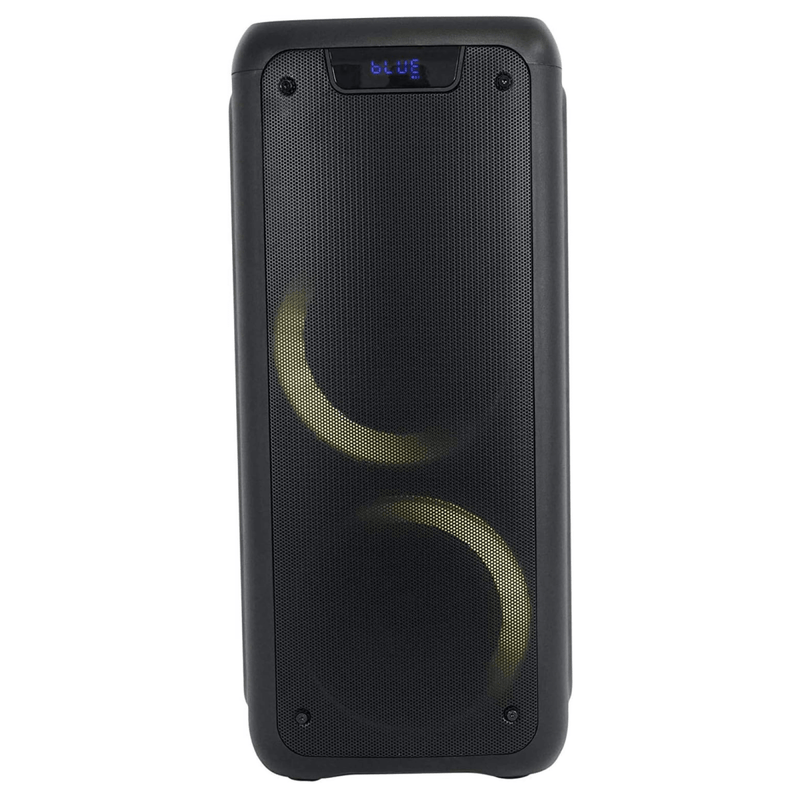 Norcent Dual 6.5" Portable Party Bluetooth Speaker with Flashing LED - Nordavory