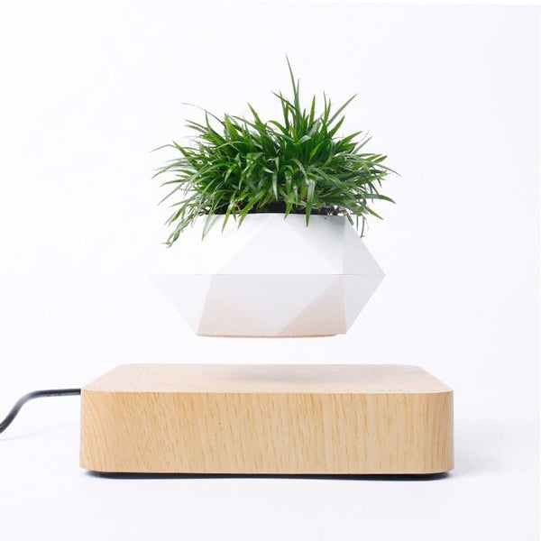 Novelty Levitating Rotation Flowerpot Magnetic Levitation FlowerPot Lighting nordavory
