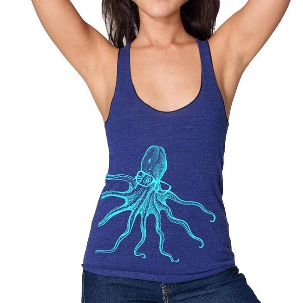 Octopus spectacles racerback tank top - Nordavory