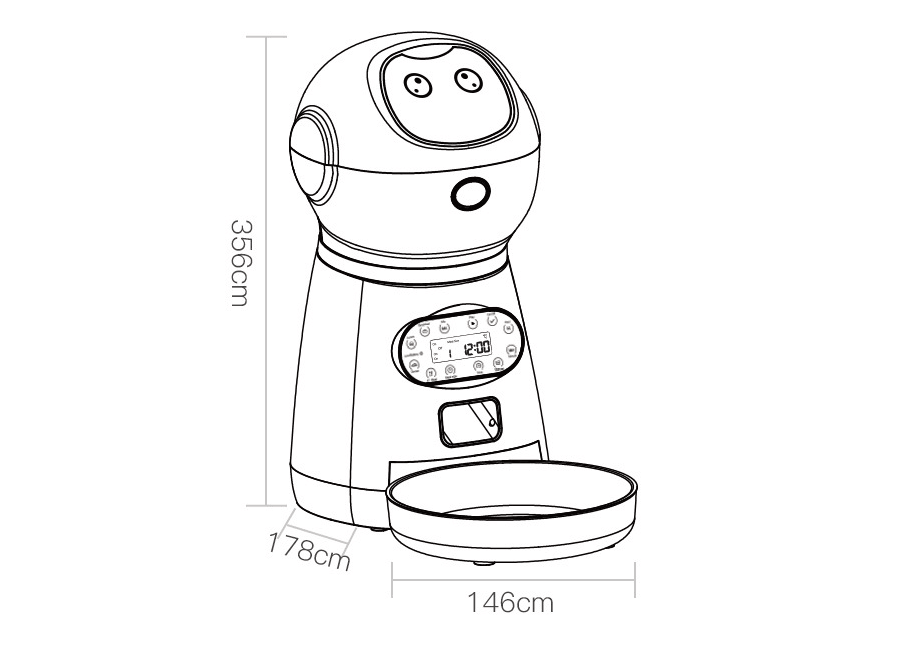 PawsomeFeed Automatic Pet Feeder - Nordavory