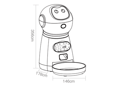 PawsomeFeed Automatic Pet Feeder - Nordavory