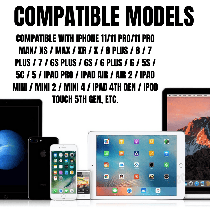 PBG 10FT Nylon Woven Zebra Pattern Fast Charging Cable for iPhone and - Nordavory