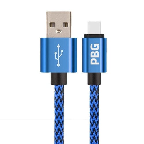 PBG 10FT Nylon Woven Zebra Pattern Fast Charging Cable for iPhone and - Nordavory