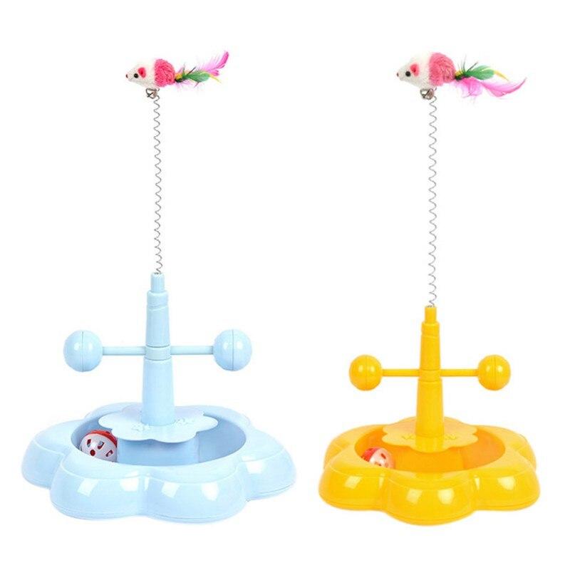 Pet Cat Stick Toy Funny Tower Tracks Disc Cat Tracks Toys Training - Nordavory
