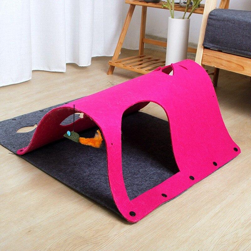 Pet Cat Tunnel Toys DIY Combination Pet Cat Kitty Training Interactive - Nordavory