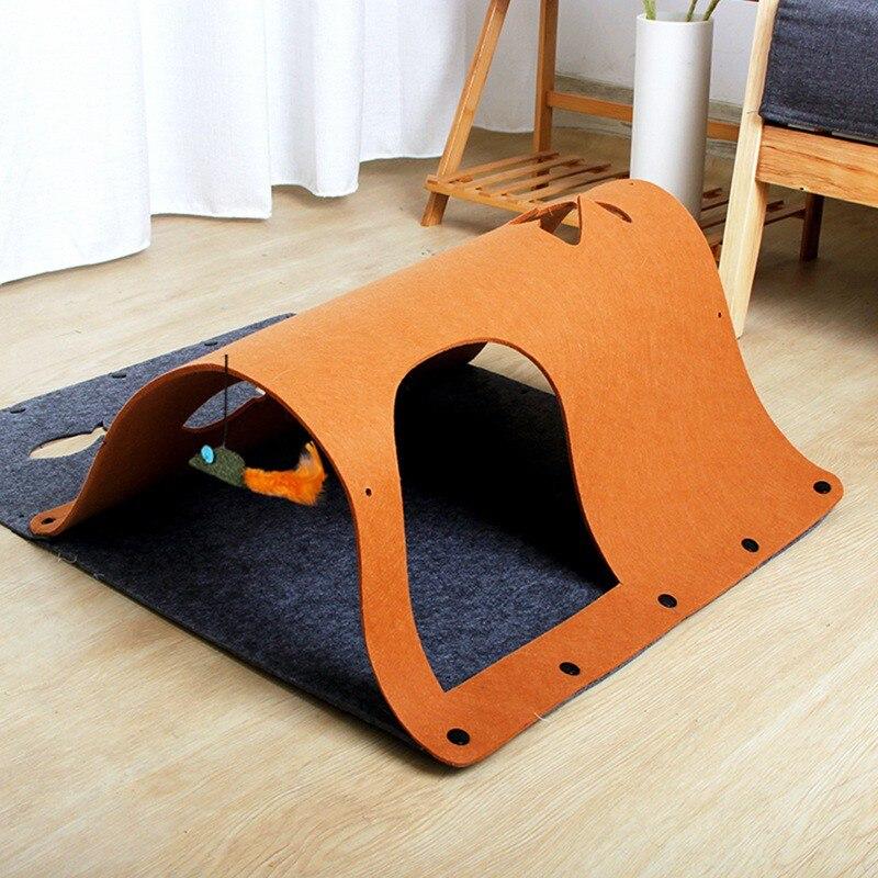 Pet Cat Tunnel Toys DIY Combination Pet Cat Kitty Training Interactive - Nordavory