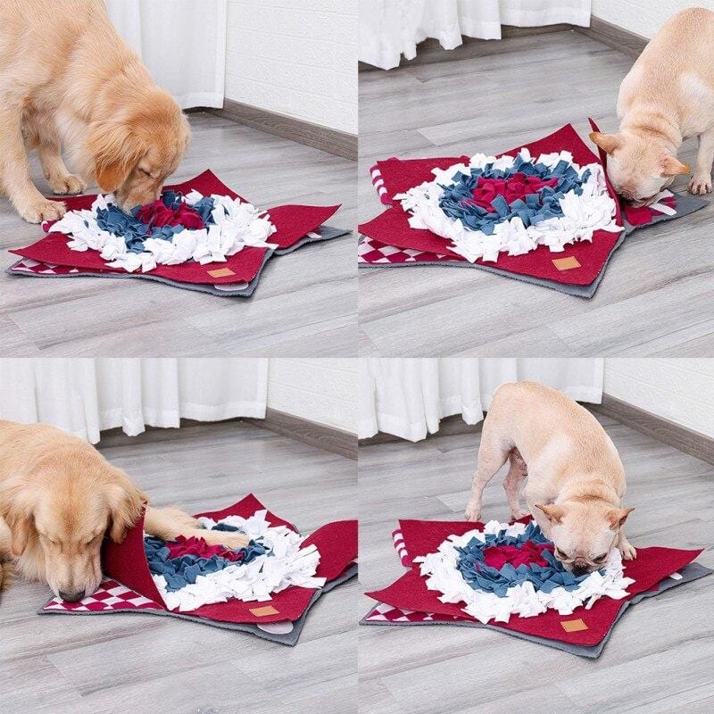 Pet Dog Sniffing Mat Pets Funny Play Toys Find Food Training Blanket - Nordavory