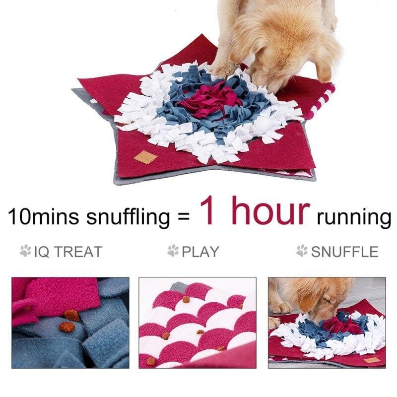 Pet Dog Sniffing Mat Pets Funny Play Toys Find Food Training Blanket - Nordavory
