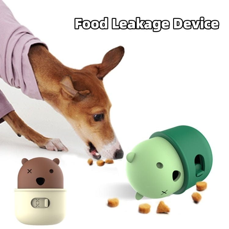 Pets Leakage Food Feeder Dog Interactive Training Toy Ball Natural - Nordavory