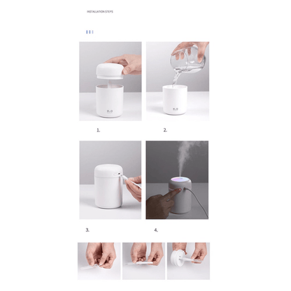 Portable Air Humidifier Aroma Essential Oil Diffuser for Car Home - Nordavory