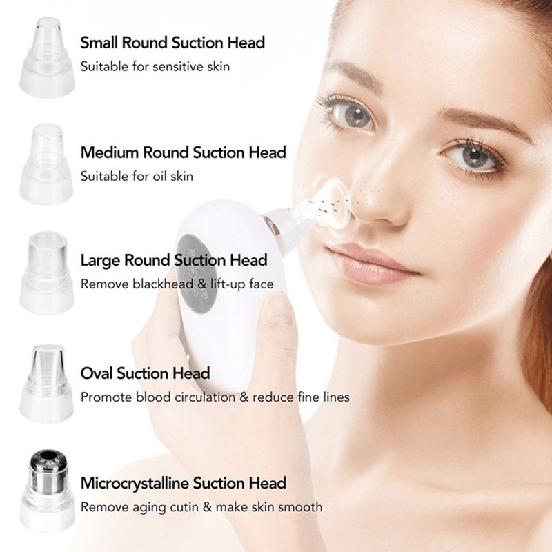 Portable  Face Deep Pore Cleaner Vacuum Blackhead Remover Skincare nordavory