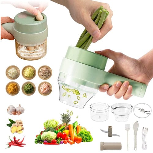Portable Handheld 4 in 1 Electric Vegetable Slicer - Nordavory