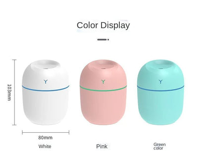 Portable Ultrasonic Humidifier USB Aroma Essential Oil Diffuser LED - Nordavory