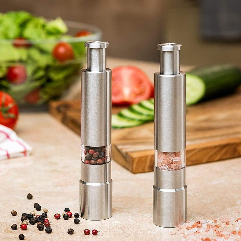 Premium Stainless Steel Salt and Pepper Spice Grinder - Nordavory