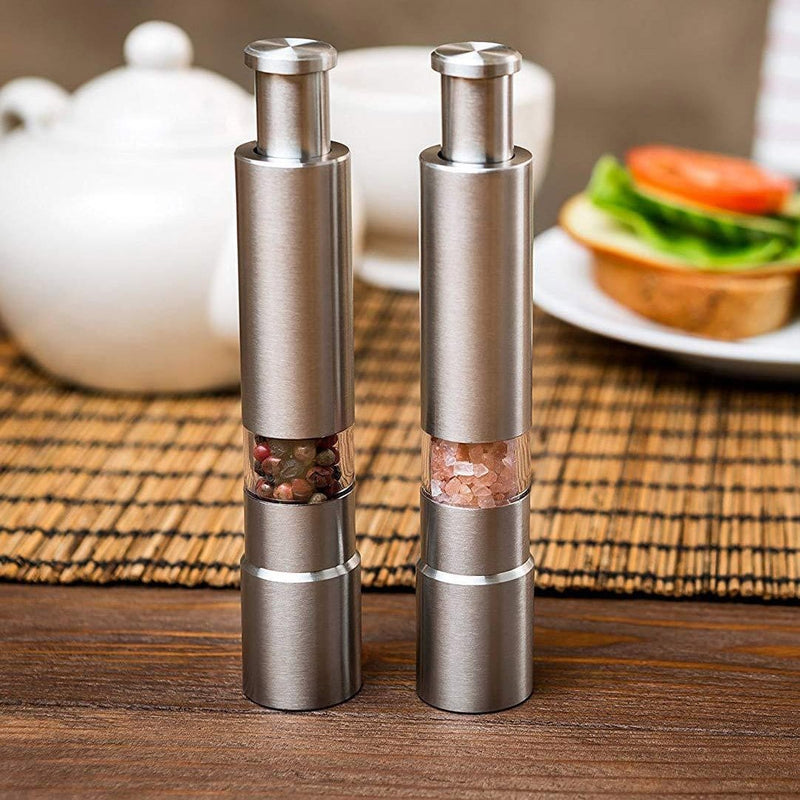 Premium Stainless Steel Salt and Pepper Spice Grinder - Nordavory