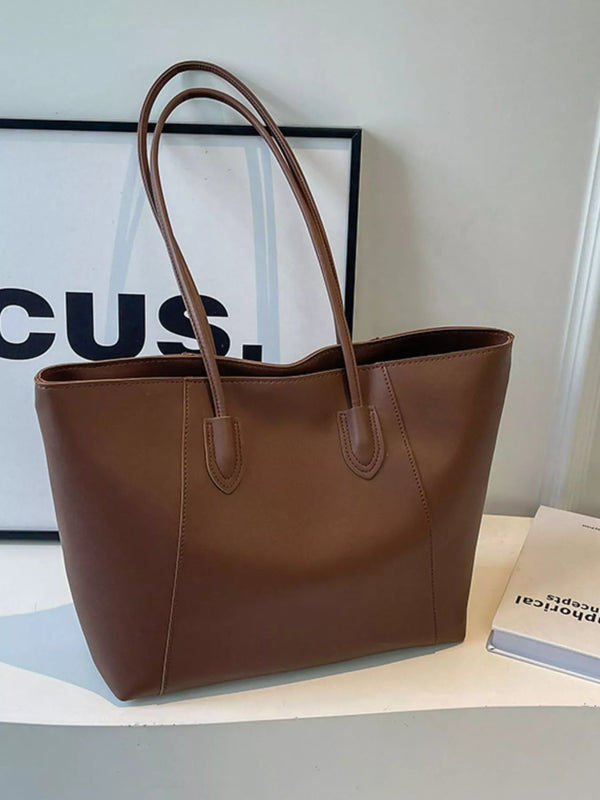 PU Leather Tote Bag-Nordavory