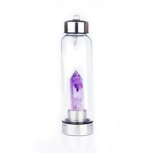 Pure Essence Natural Stone Infused Water In Glass Bottle Tech Accessories nordavory