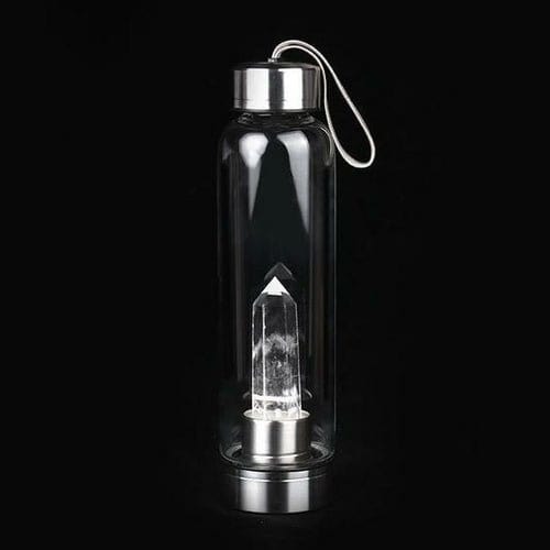Pure Essence Natural Stone Infused Water In Glass Bottle Tech Accessories nordavory