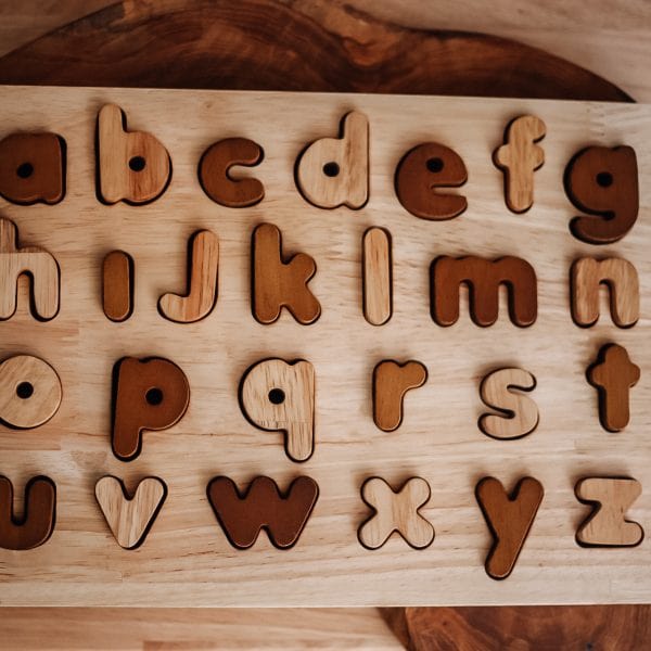 QToys Australia Natural lower case letter puzzle - Nordavory