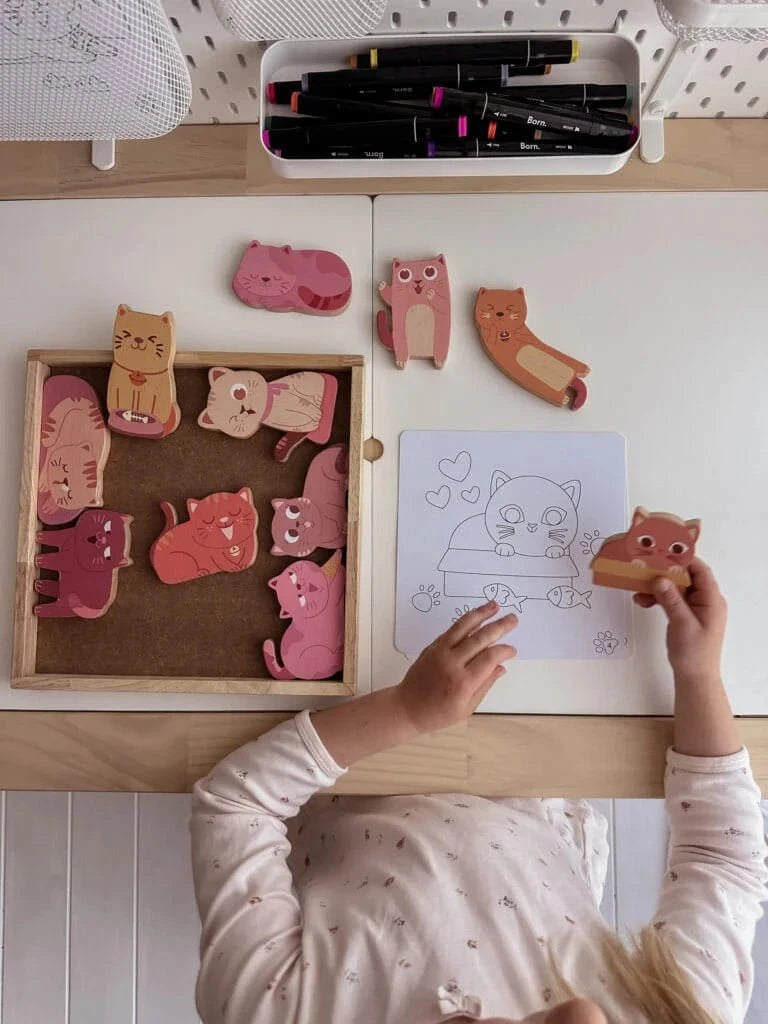 QToys Australia (USA) Cat play set & colouring Toys nordavory