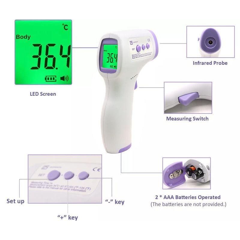 Real - Time Health Monitoring Kit with Forehead Thermometer & Blood - Nordavory