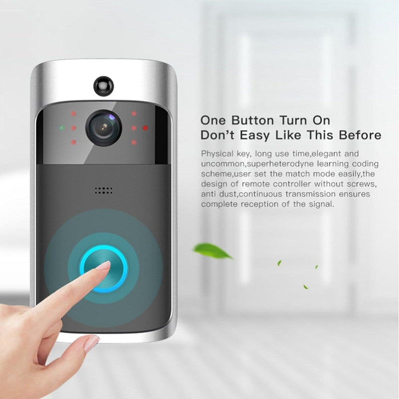 Remote Monitoring Doorbell WIFI Smart Visible Home & Garden nordavory