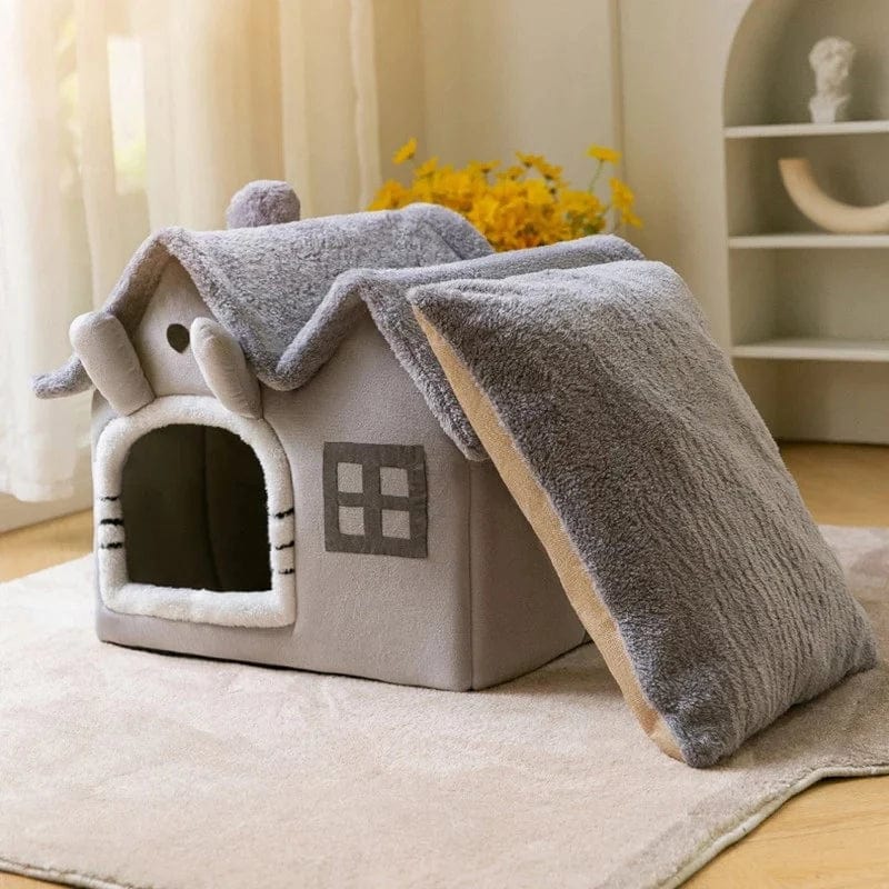 Removable Roof Plush Pet House - Nordavory