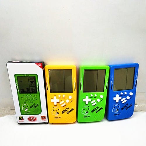 Retro Childhood Tetris Handheld Game Player Yellow Toys nordavory