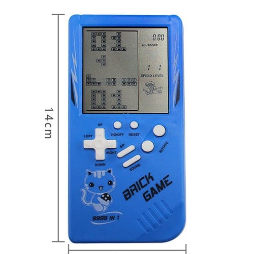 Retro Childhood Tetris Handheld Game Player Yellow Toys nordavory
