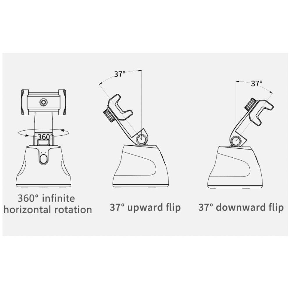 Revolving Follow Me Auto Selfie Holder - Nordavory