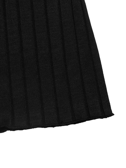 Ribbed Knit Cardigan & Wide Leg Pants Set-Nordavory