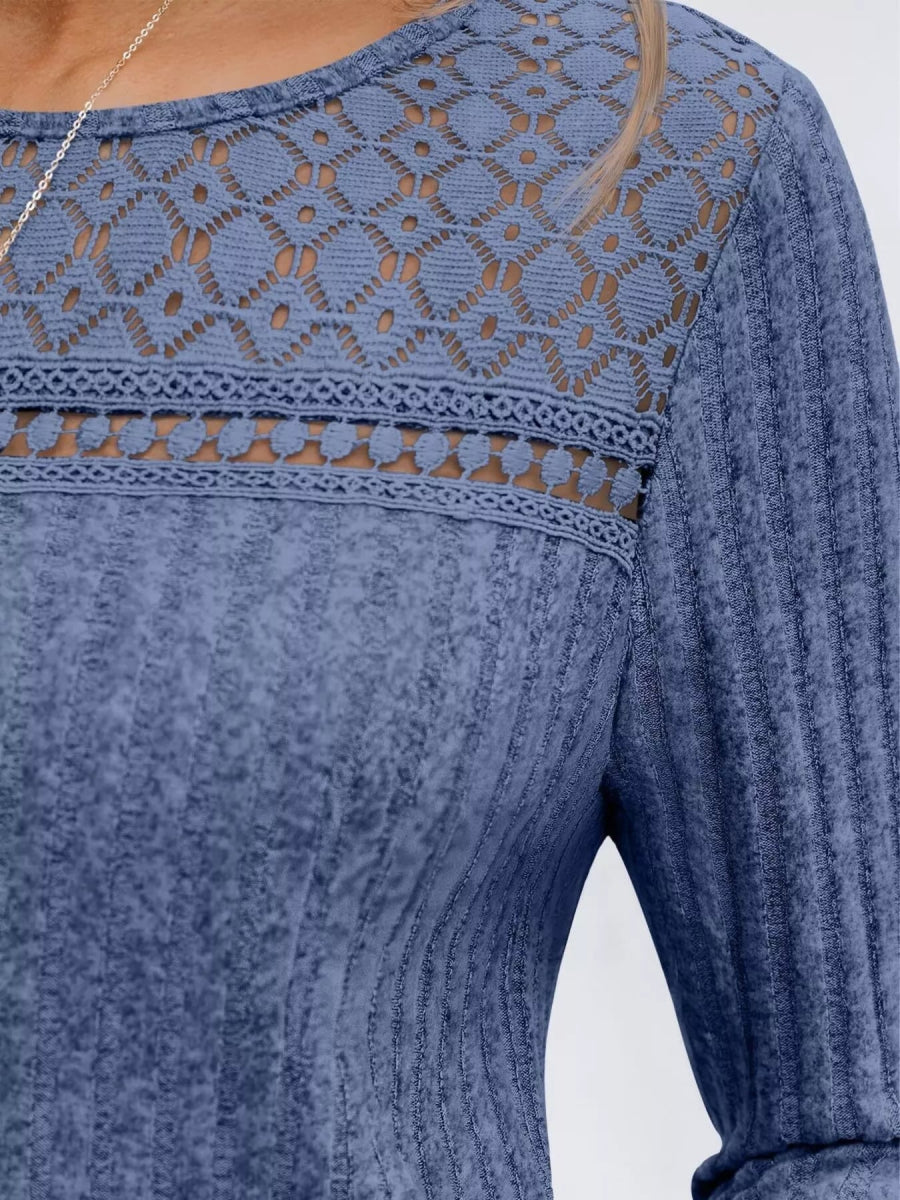 Ribbed Long Sleeve Tee - Cozy & Stylish!-Nordavory