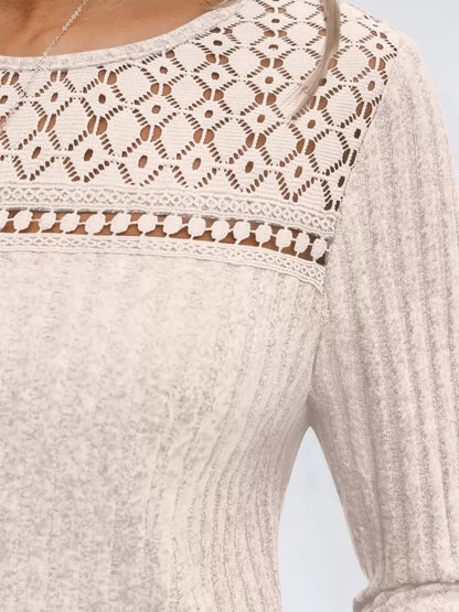 Ribbed Long Sleeve Tee - Cozy & Stylish!-Nordavory