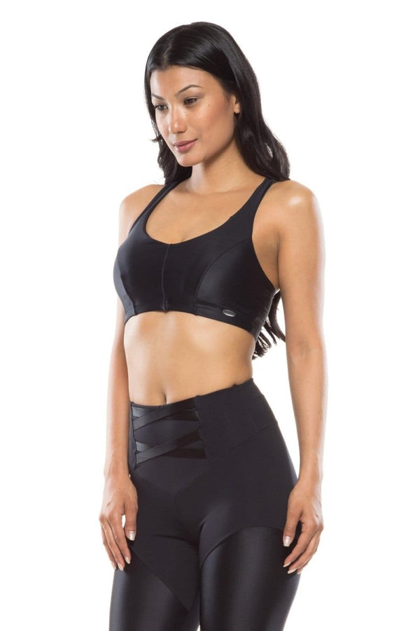 Royal Blue Lace Up Sports Bra - Nordavory